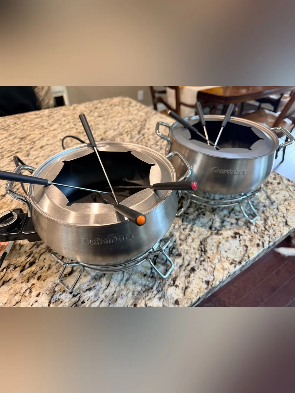 Cuisinart Stainless Steel Electric Fondue  - Silver and Black